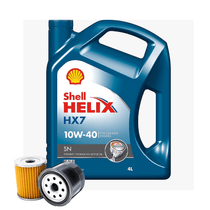 Cambio de Aceite Semi Sintético Shell Helix HX7 10W-40 + Filtro de Aceite