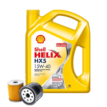 Cambio de Aceite Mineral Shell Helix HX5 15W-40 + Filtro de Aceite