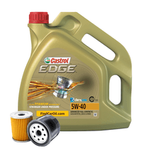 Cambio de Aceite Sintético Castrol Edge 5W-40 + Filtro de Aceite