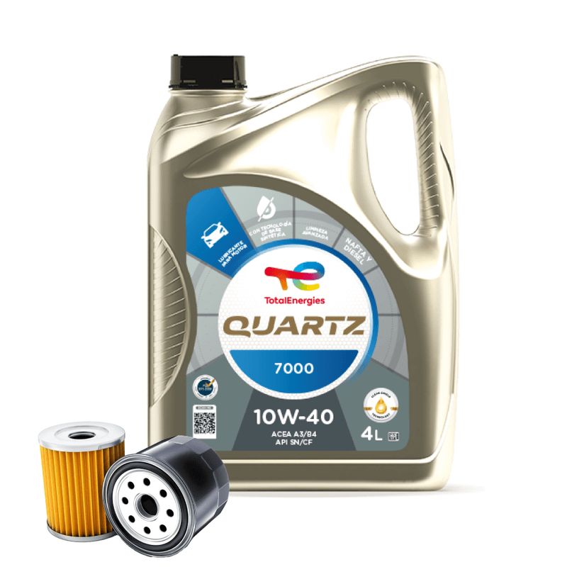 Aceite Total Quartz 7000 Semisintetico Nafta Diesel 10w40 4l