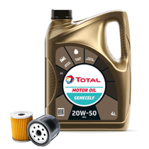 Cambio de Aceite Mineral Total Motor Oil Genecelf 20W-50 + Filtro de Aceite